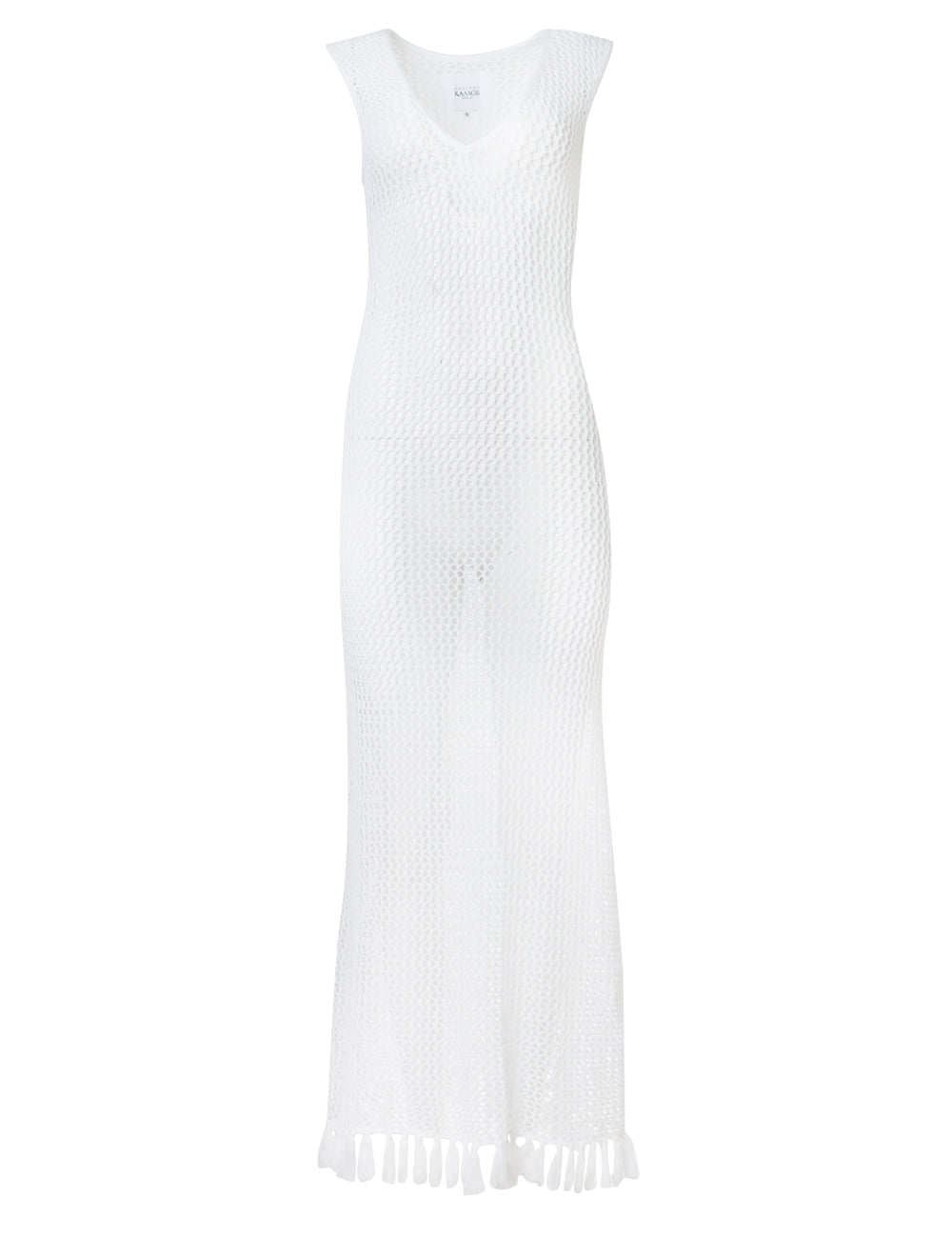 IVI CROCHET LONG DRESS WITH HANDMADE TASSELS