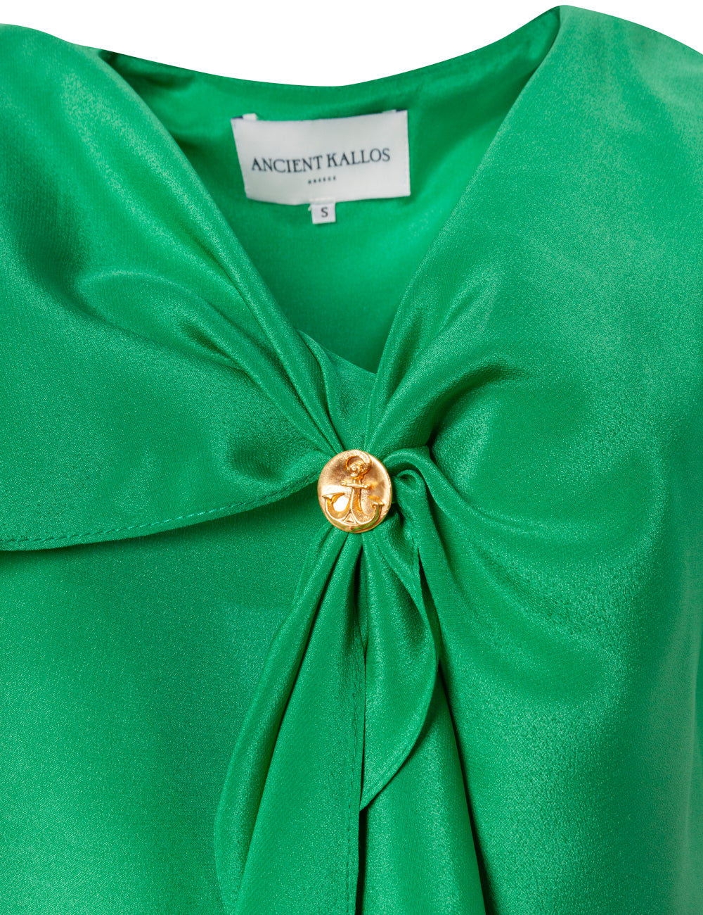 ALKIONI SILK SAILOR KNOT ANCHOR EMBELISHED TOP