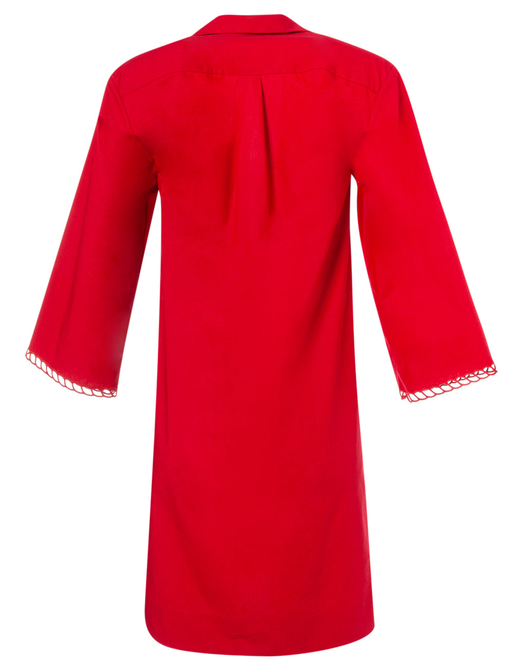 SCHINOUSA CUT-EMBROIDERED SHIRT DRESS