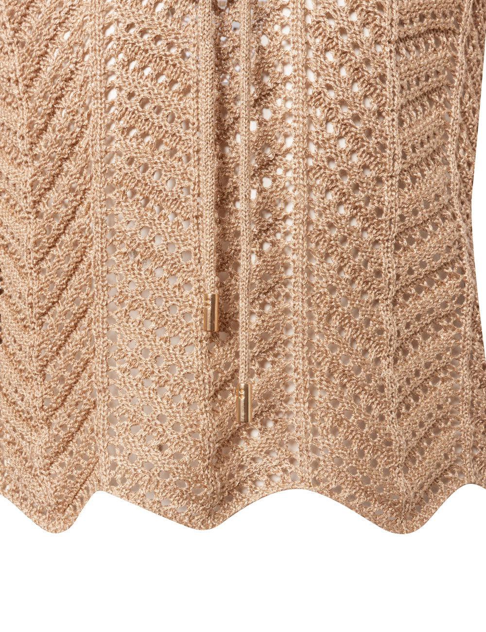 FISHBONE KNITTED SET  OF SKIRT AND TOP