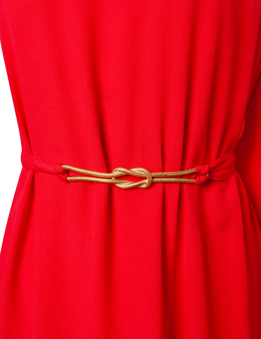 NIRIIS ONE-SHOULDER MAXI DRESS WITH JEWELRY BELT