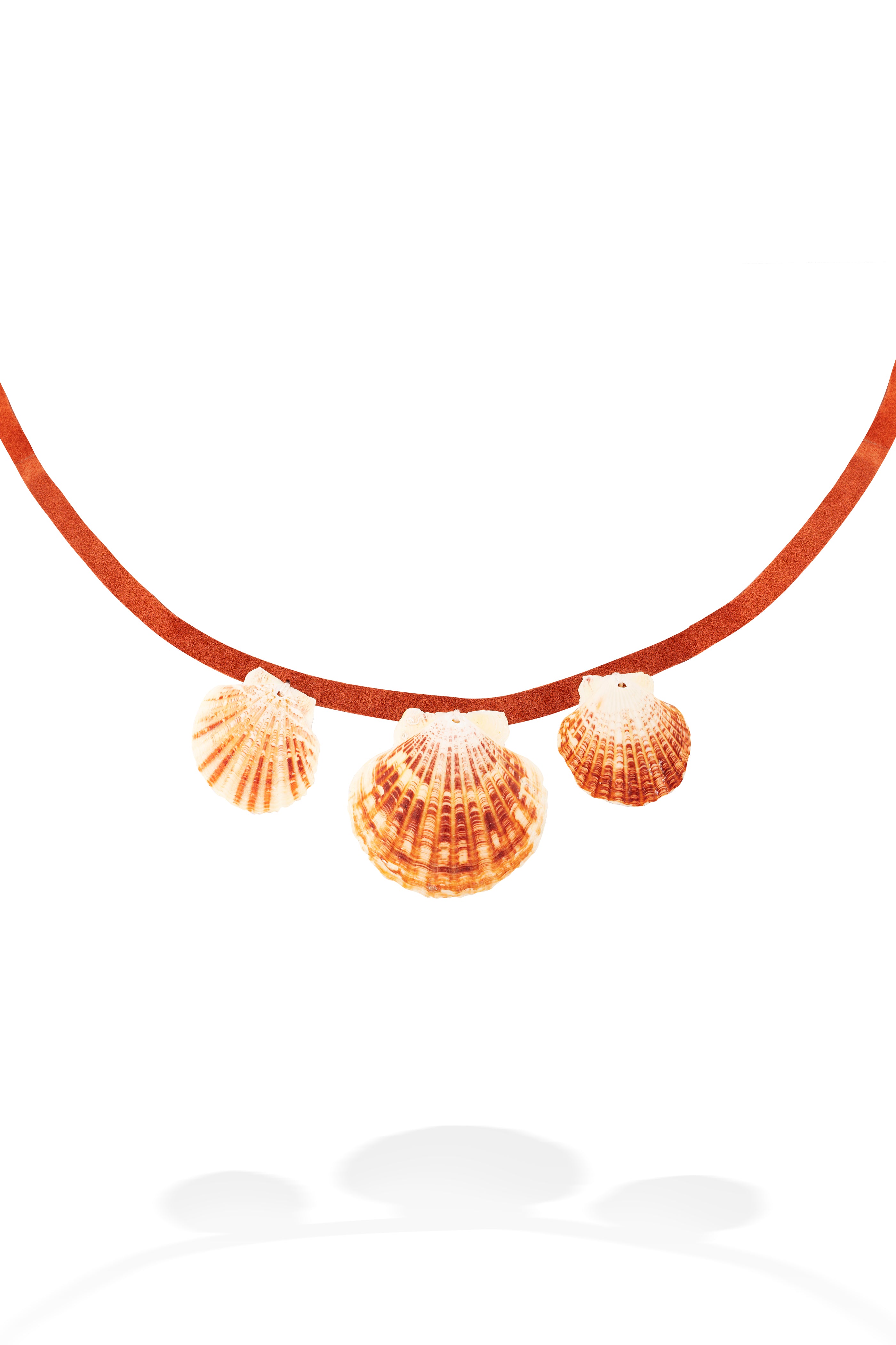 SEASHELL SUEDE NECKLACE - WEB EXCLUSIVE
