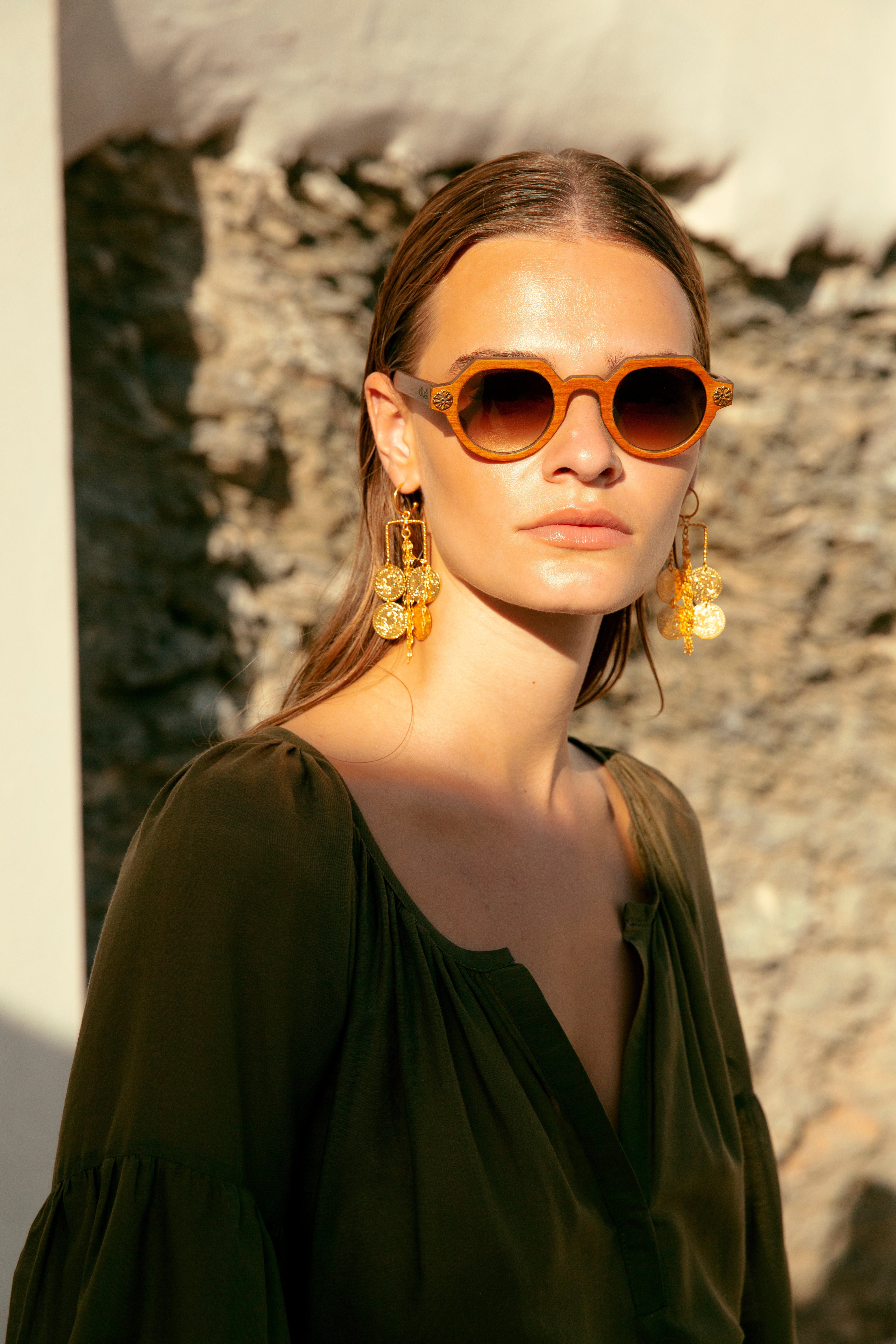 GREEK FOLK EARRINGS - WEB EXCLUSIVE