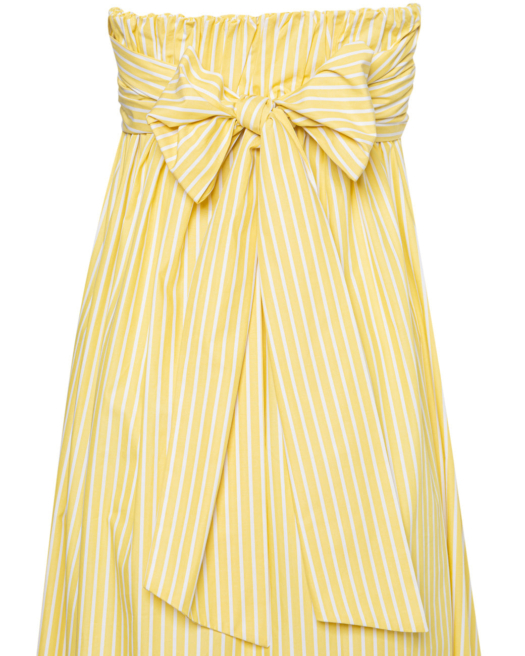 AEOLIA COTTON POPLIN STRIPED GOWN