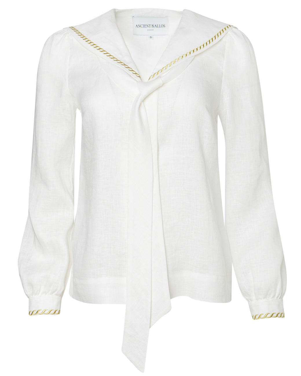 DESIS EMBROIDERED SAILOR TIE BLOUSE