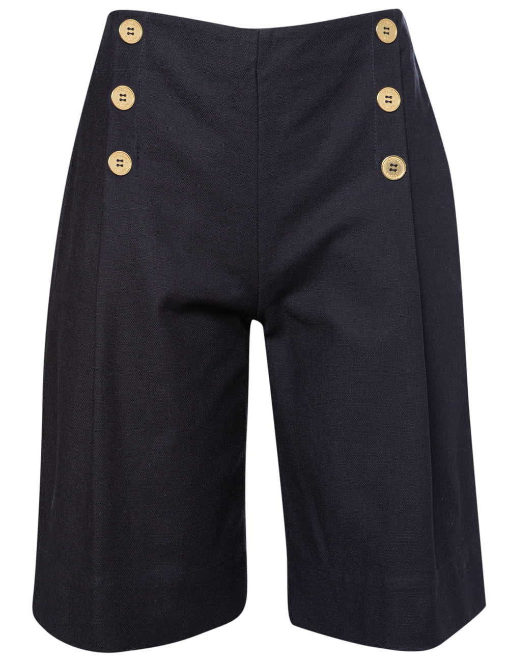 SAILOR COTTON DENIM BERMUDA SHORTS