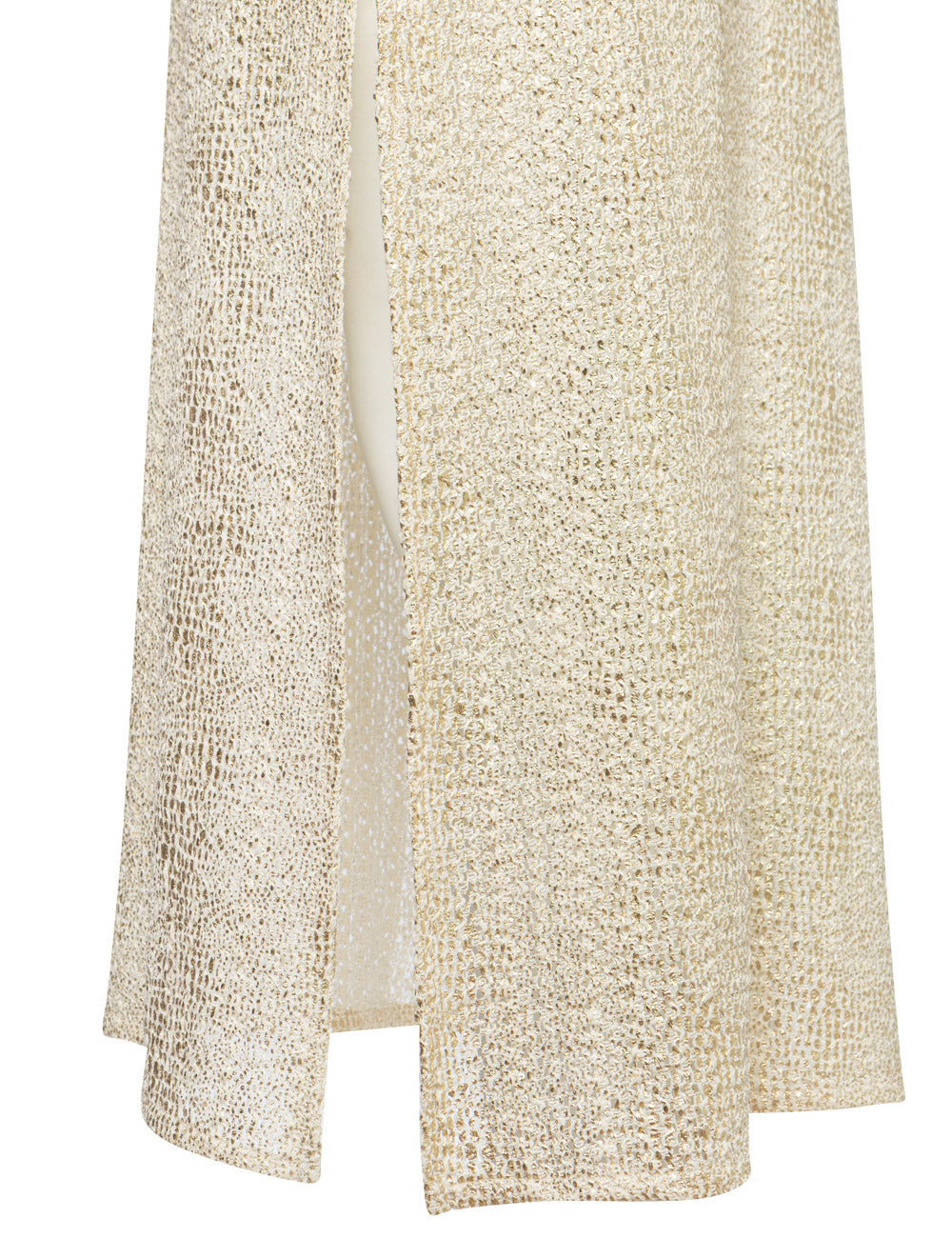 ILIA GOLDEN ROPE-HALTER DRESS