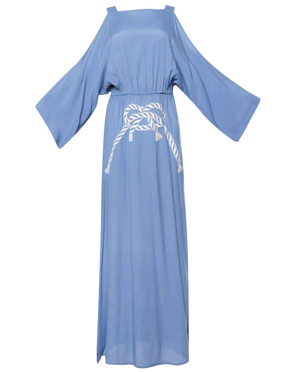 MARINA OFF-SHOULDER MAXI EMBROIDERED DRESS